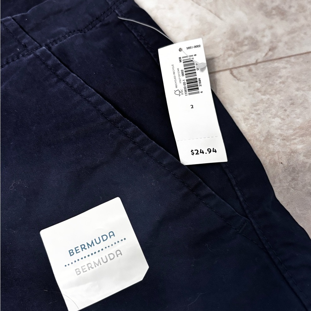 Old Navy Dark Blue Bermuda Chinos
